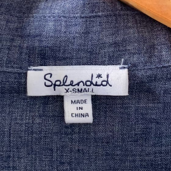 SPLENDID Women Bell Sleeve Button Up Shirt - Picture 3 of 4